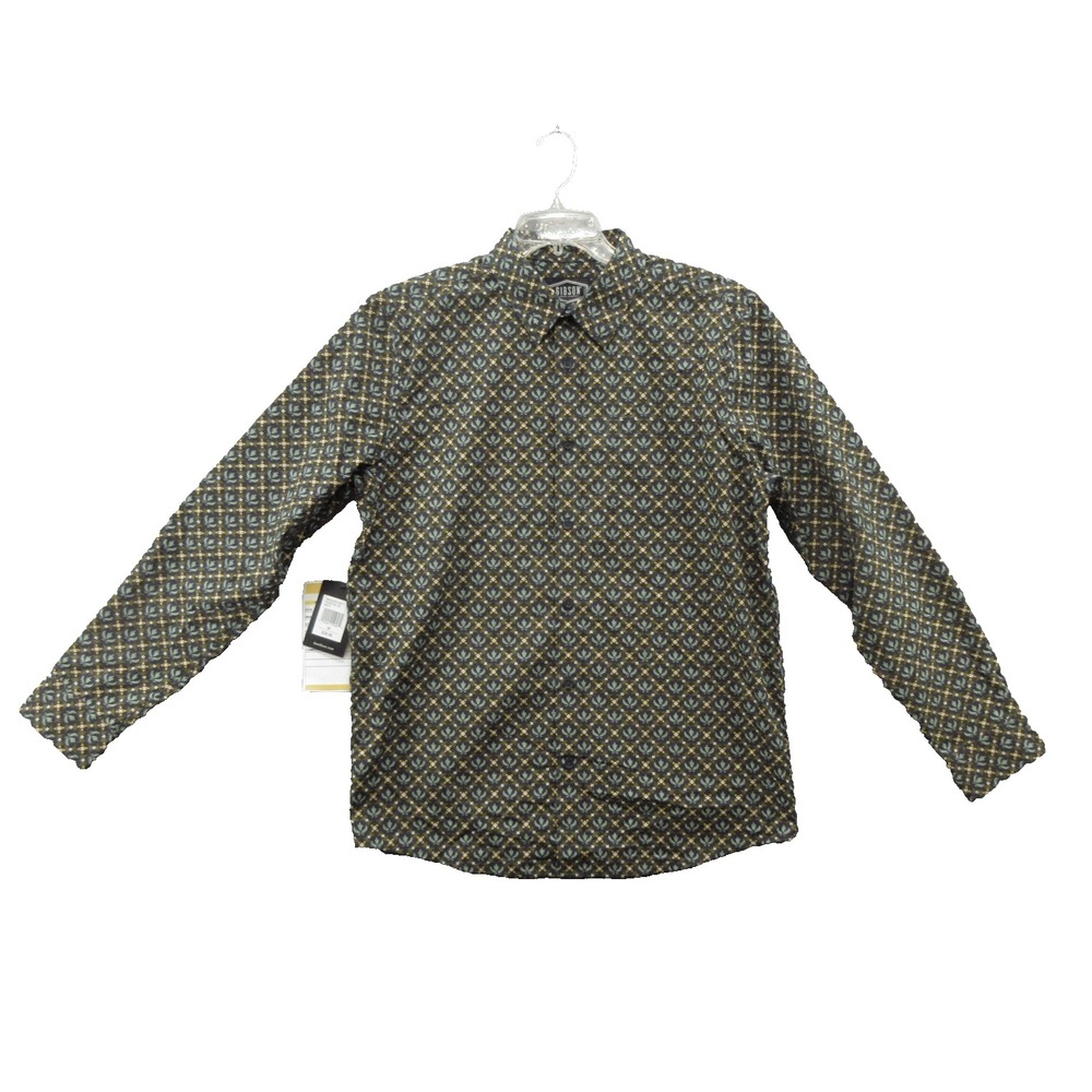 Gibson Men Shirt Medium Western Long Sleeve Cotton Blend New